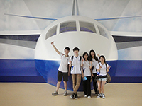 CUHK students visit the Air and Space Museum (Summer Camp on Air and Space for Beijing, Hong Kong and Macau Students 2014 , organized by Beihang University)